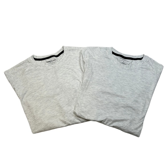 Kenneth Cole‎ T-Shirts 2-Pack  Mens Medium Heathered Crew Neck Soft Tee - Picture 1 of 5